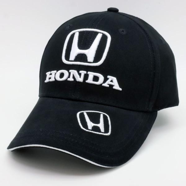 US限定 HONDA ホンダ オフィシャル クラシック ロゴ ベースボール キャップ 帽子 ブラック...