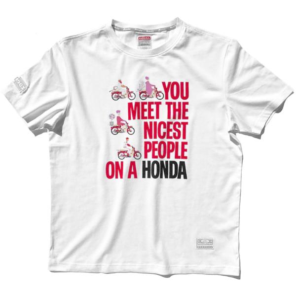 USホンダ HONDA ヴィンテージ 1963 NICEST PEOPLE Tシャツ ホワイト 白