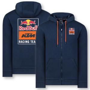 【30％OFFセール】 KTM レッドブル レーシング ライフスタイル バックプリント フルジップ フーディー ネイビー RedBull MotoGP バイク｜formula-sports