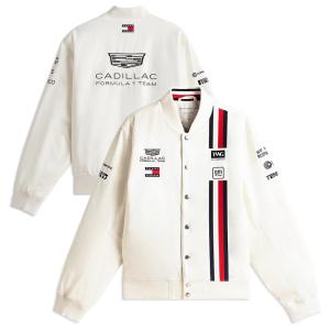 2026 キャデラック F1 チーム イギリスGP ジャケット ホワイト Formula1 エフワン Cadillac 公式 オフィシャル グッズ 上着 Tommy Hilfiger トミーヒルフィガー
