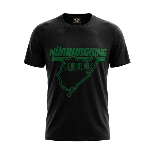 ニュルブルクリンク Nurburgring The Green Hell Tシャツ ブラック 黒 レ...