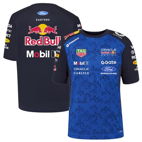 キッズ用 2026 オラクル レッドブル レーシング チーム Tシャツ 青 公式 オフィシャル フォ...