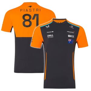 2024 マクラーレン F1 チーム オフィシャル オスカー ピアストリ ドライバーズ Tシャツ グレー 公式 McLaren｜formula-sports