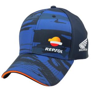 レプソル ホンダ オフィシャル HONDA HRC レーシング チーム ベースボール キャップ 帽子 ページェント ブルー 公式 バイク MotoGP Repsol｜Formula Sports