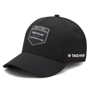フォーミュラE タグホイヤー ポルシェ チーム ベースボール キャップ ブラック 黒 公式 Porsche TAG HEUER