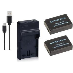 DC136 USB型充電器 LC-E12 と キャノンLP-E12 互換バッテリーのセット