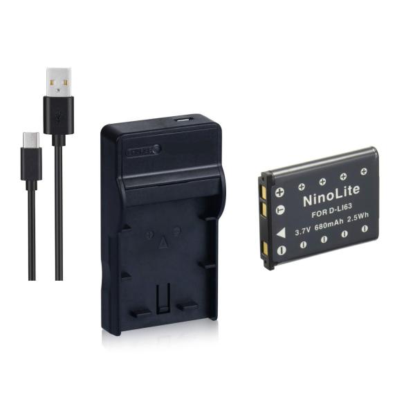 セットDC83 対応 USB充電器 と PENTAX D-LI63 D-LI108 互換バッテリー