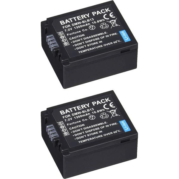 2個セット Panasonic DMW-BLB13 対応 互換バッテリー 残量表示可 パナソニック