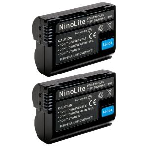 NinoLite ニコン EN-EL18D 互換バッテリー 2個セット 大容量3350mAh 実