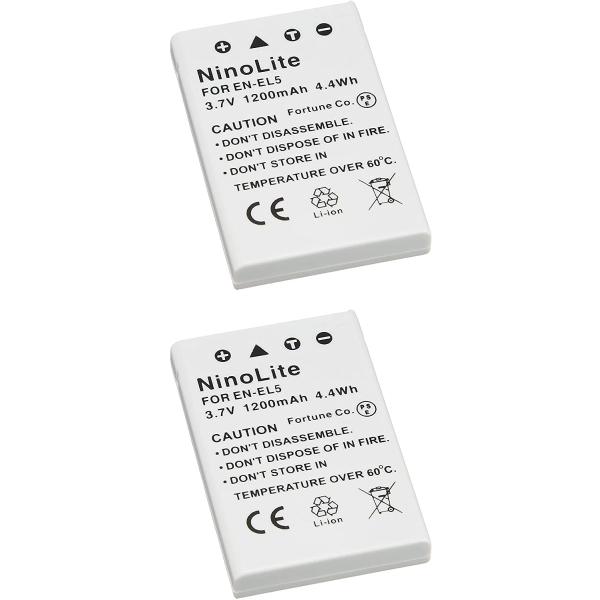 2個セット ニコン EN-EL5 互換バッテリー 5200 5900 7900 等 対応