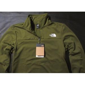 本物正規◆ノースフェイス◆高機能 アクティブハーフジップ/ストレッチ■CDR GRID■FOREST OLIVE■新品■吸湿速乾/裏立体フリース/The North Face/メンズ/PIB｜fortlee