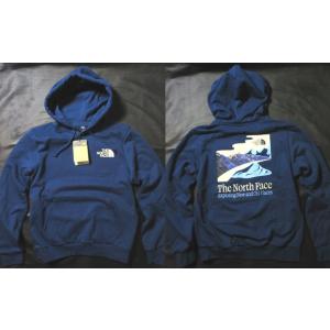本物正規 ノースフェイス スウェットパーカー EVOLUTION NEW OLD■青 ESTATE ...