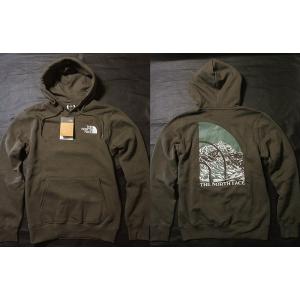 本物正規 ノースフェイス スウェット パーカー NOVELTY GRAPHIC HDY■カーキグリー...