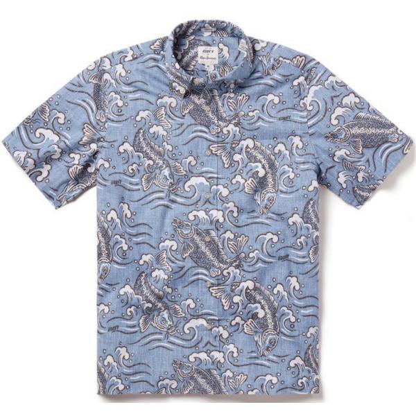 本物正規◆REYN SPOONER レインスプーナー◆アロハシャツ/半袖シャツ KOI STEAM ...