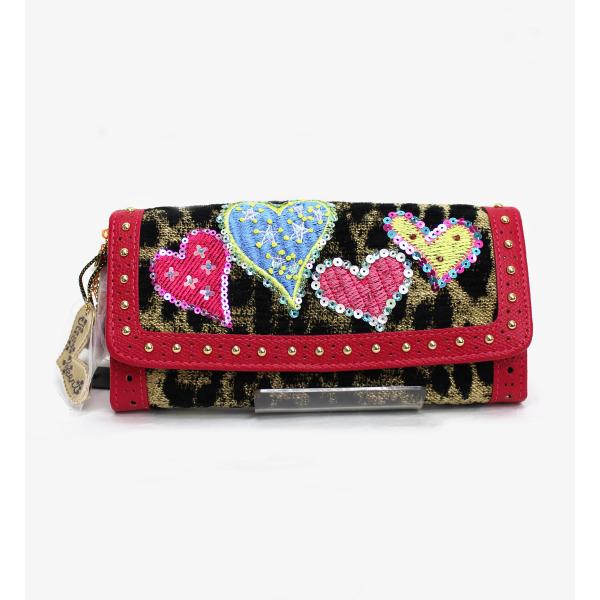 シンクビー Think Bee 6161-01 アニマルハート 長財布 /