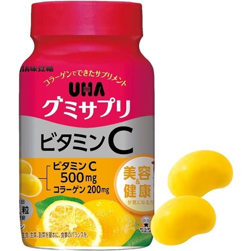 【健食】UHA グミサプリ ビタミンC 30日分 60粒 [4個セット・【(送料込)】※他の商品と同...