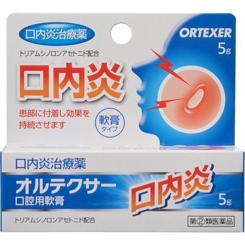 ★【第(2)類医薬品】オルテクサー口腔用軟膏 5g [5個セット・【メール便(送料込)】※代引・日時...