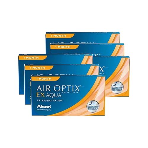 コンタクトレンズ 1ヶ月 エアオプティクスEXアクア 1ヶ月使い捨て 3枚入 6箱 AIR OPTI...