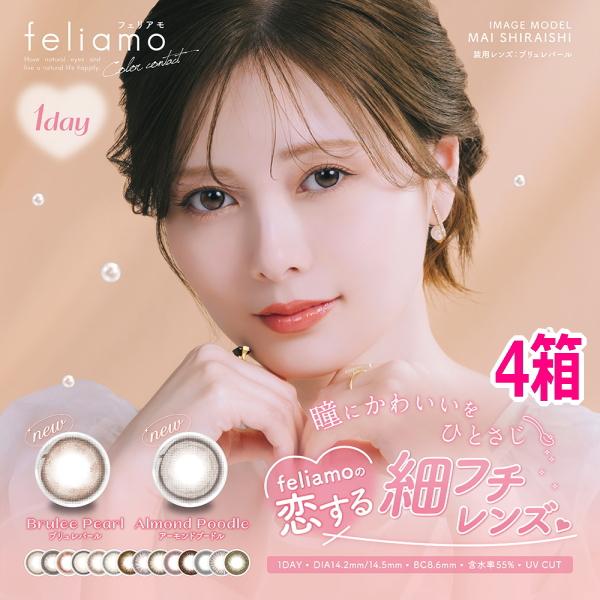 プラス2箱キャンペーン 白石麻衣 カラコン 1day フェリアモ feliamo ワンデー 10枚入...