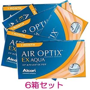 コンタクトレンズ 1ヶ月 エアオプティクスEXアクア 1ヶ月使い捨て 3枚入 6箱 AIR OPTI...