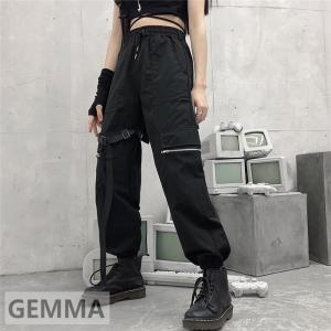 カーゴパンツ レディース  ゴムウエスト パンツ BF風