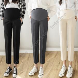 マタニティ パンツ スーツ テーパードパンツ ...の詳細画像3