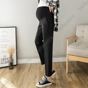 マタニティ パンツ スーツ テーパードパンツ ...の詳細画像4
