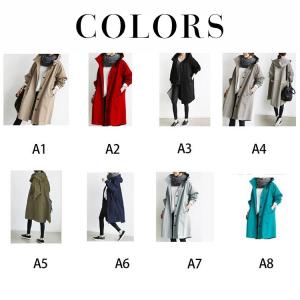 薄手 トレンチコート レディース ロング 30...の詳細画像2