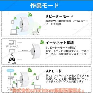 WIFI中継器 無線LAN 無線中継機 2.4...の詳細画像3