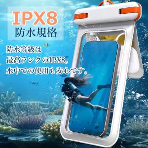 スマホ防水ケース IPX8認定 ダブルポケット...の詳細画像1