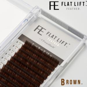 【RLASH】FLAT LIFT FEATHER BROWN JCカール 0.15mm 7-15mm...