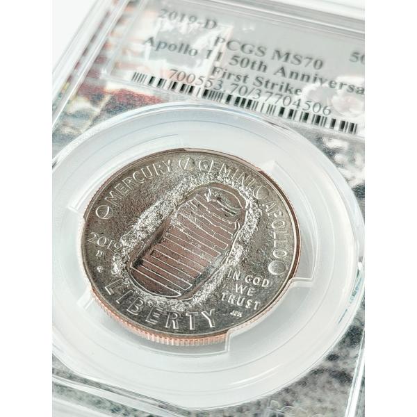 銀貨 50周年記念 アポロ11 2019年 MS70世界最高グレード モダンコイン FirstStr...