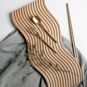 トレイ トレー 木製 お盆 食事トレー 幾何 ...の詳細画像2