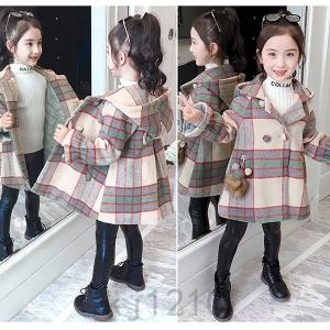 子供服女の子子供コートキッズ秋冬厚手アウタ�