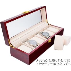 腕時計ケース おしゃれ 木製 6本 高級 時計...の詳細画像4