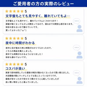 壁掛け時計 おしゃれ 静音 北欧 掛け時計 ウ...の詳細画像1