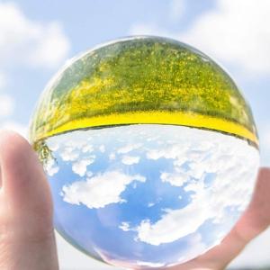クリスタルボール 水晶玉 写真 大玉 風水グッ...の詳細画像5