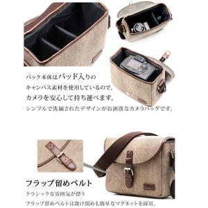 カメラバッグ ショルダー カメラケース 一眼レ...の詳細画像4