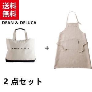 DEAN＆DELUCA ディーンアンドデルーカ ディーン＆デルーカ トートバッグ+カフェエプロン エコバッグ レディース 軽量 大容量