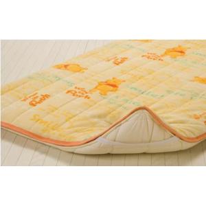 ◆【販売終了】敷毛布　敷きパット くまのプーさん 100ｘ205ｃｍ　ディズニーキャラクター敷毛布　...