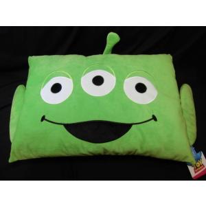 ◆【販売終了】背当てクッション  エイリアン トイストーリー 43x63cm ダイカットＭ  抱き枕...
