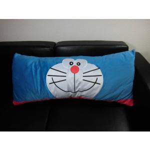 ◆【販売終了】フェイス型ロングまくら　ドラえもん　（約35x85cm）背当てクッション　キャラクター...