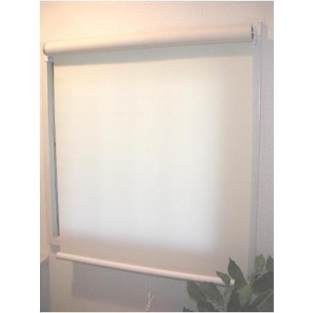 【販売終了】つっぱりタイプ　ロールスクリーン　アイボリー　幅90ｘ高さ180ｃｍ　代引き不可 （北海...