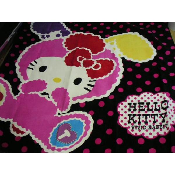 ◆【販売終了】ラグ　ハローキティ（ピンク）（ビビットラビット）185x185cm  中敷きカーペット...