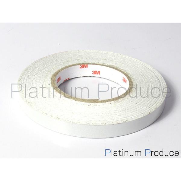 【メール便送料無料】 リフレクトラインテープ 反射ステッカー/外装用 45m巻 幅　15mm 白　ホ...