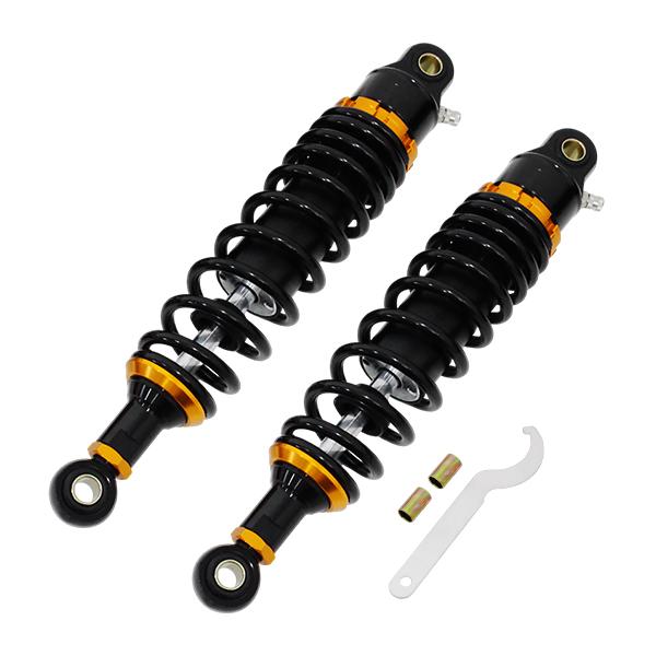 サスペンション ゼファー ZRX バリオス2 320mm 黒×金 スパナ/カーラー付き 2本セット ...