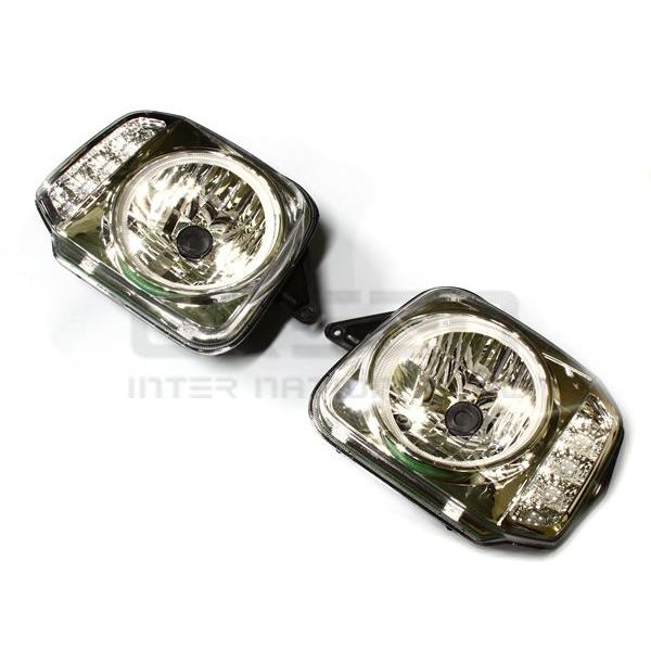 JB23 ジムニー CCFLリング付き LED ウィンカー ヘッドライト インナークリア クリスタル...