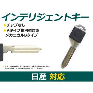 初期化済★日インテリジェントキー+エマージェンシーキーカット込み エマージェンシーキー 汎用 ボタン 日産 インテリジェントキー用