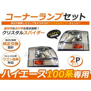 100系 ハイエース ワゴン 後期 インナーブラックヘッドライト 左右