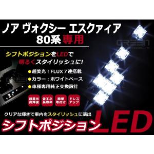 80系 ヴォクシー/VOXY ノア/NOAH エスクァイア/ESQUIRE LEDシフトポジション シフトレバー シフトノブ LED ライト イルミネーション｜fourms